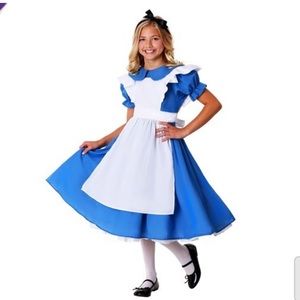 Child Deluxe Alice in Wonderland Costume NWOT